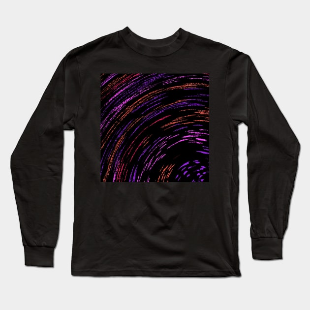 Strokes of Magical Geometric Shapes Long Sleeve T-Shirt by Peaceful Space AS